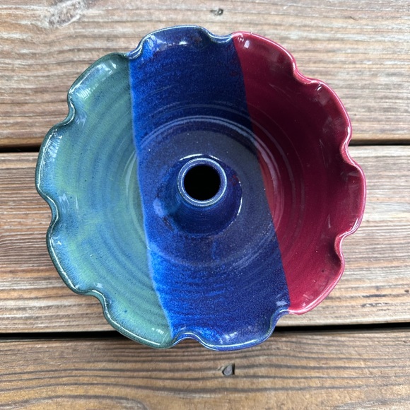 bundt Kitchen Vintage Ceramic Fluted Bundt Pan Poshmark